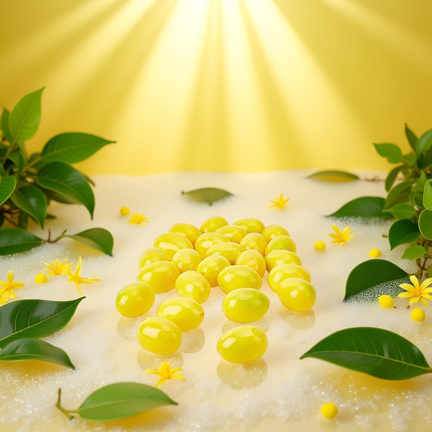 20Pcs Mini Fake Lemon Fruit, Lemon Ornament, Fake Fruit, Plastic Foam Vegetables Fruit as Home Party Ornament Craft Photography Props Gift Home and Kitchen Artificial Plants and Flowers Decoration