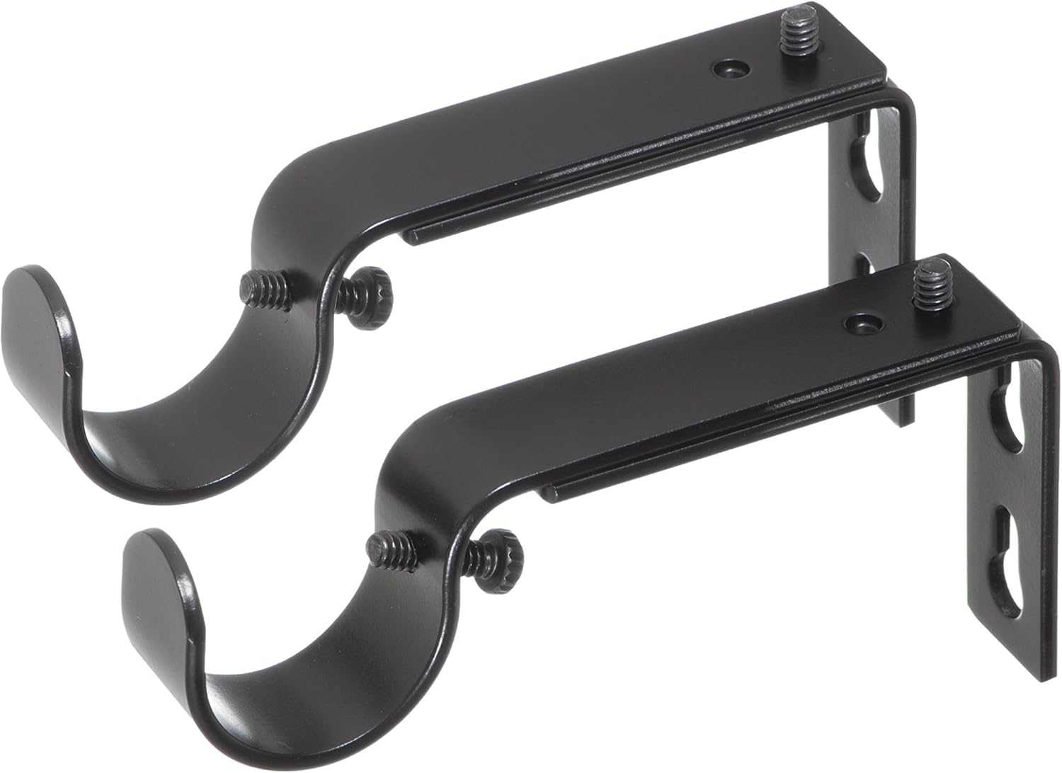 Ivilon Adjustable Brackets for Curtain Rods - for 1/2 or 5/8 Inch Rods. Set of 2 - Oil Rubbed Bronze: Home & Kitchen