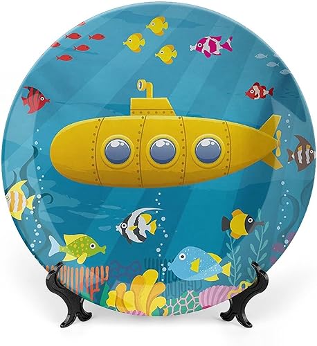 Miniatura 8 de XISUNYA Plato decorativo de 7 pulgadas, cerámica Ying Yang, signos de Yin Yang con estampado de estilo hippie para colgar en la pared para cenas