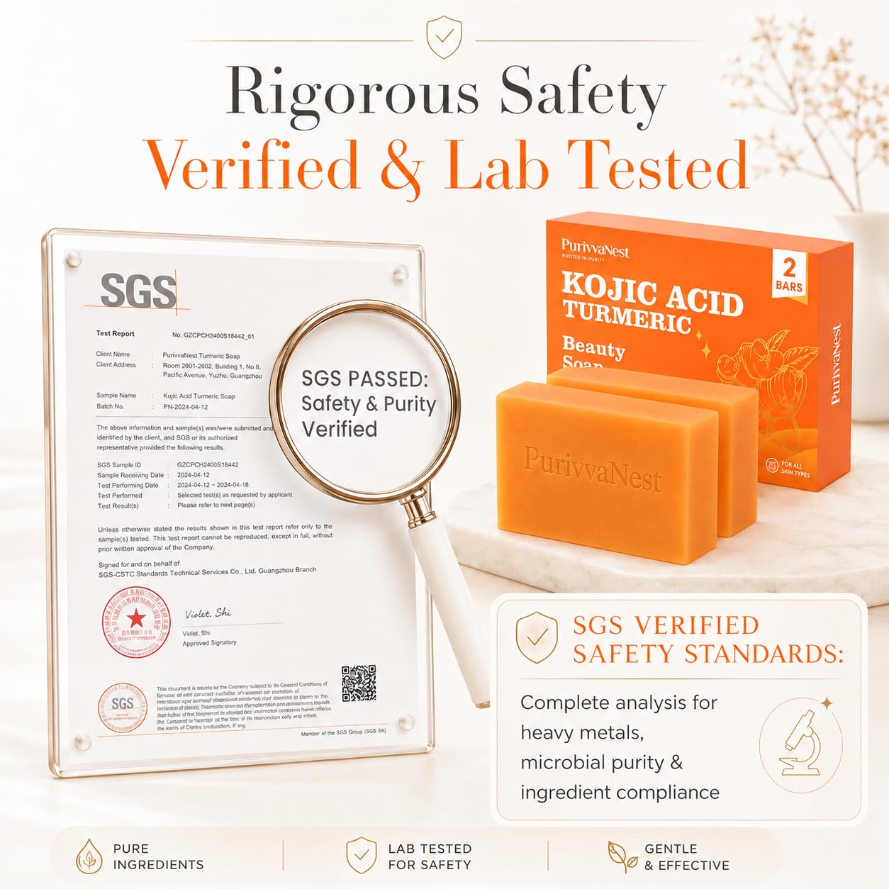 Kojic Acid Turmeric Soap Bar Dark Spot Remover for face and body Even Skin Tone, Moisturizing & Nourishing Natural Ingredients100g (2 Bars)