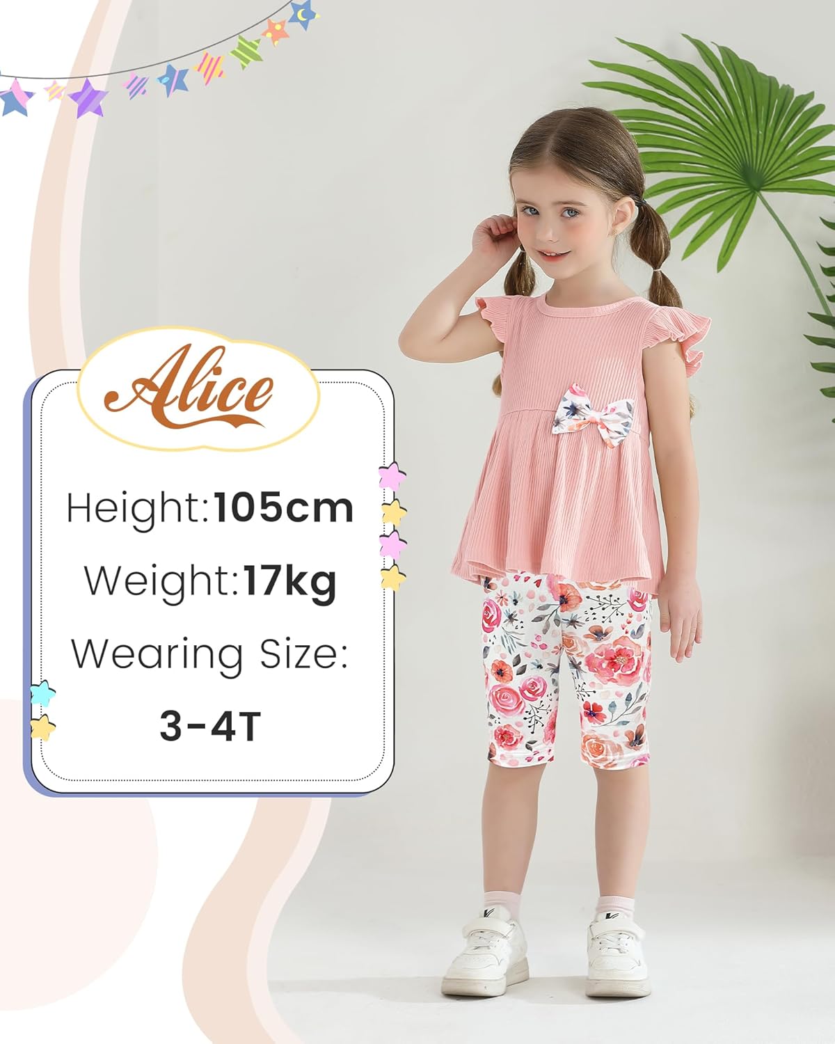 WESIDOM Toddler Girl Clothes Layered Ruffle Top Floral Shorts Cute Toddler Girls Summer Outfits 2Pcs Clothing Set - Image 2