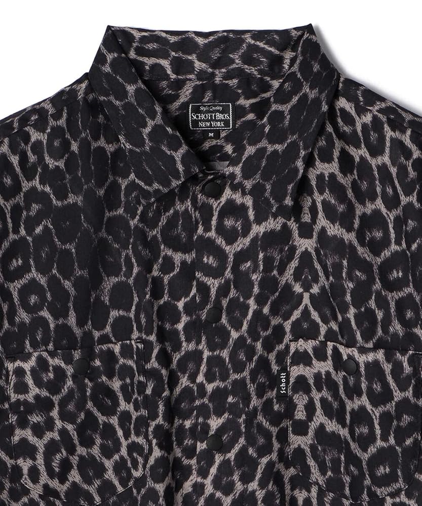 【schott】Leopard S/S shirt Amazon.co.jp: [ショット] SS SHIRT LEOPARD 半袖 レオパード