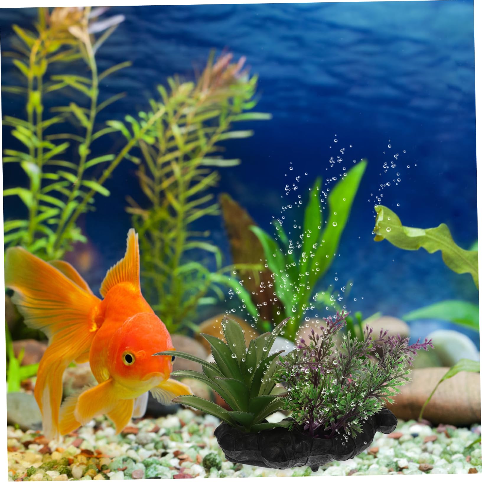 Yardwe Dekoration 3 Sätze Künstliche Wasserpflanzen Aquarium Panzer Aquarien Luft Tank Aquatisches Wassergras Netz Plastik 2 Stück * 3 Unterwasser Pflanzen Züchten