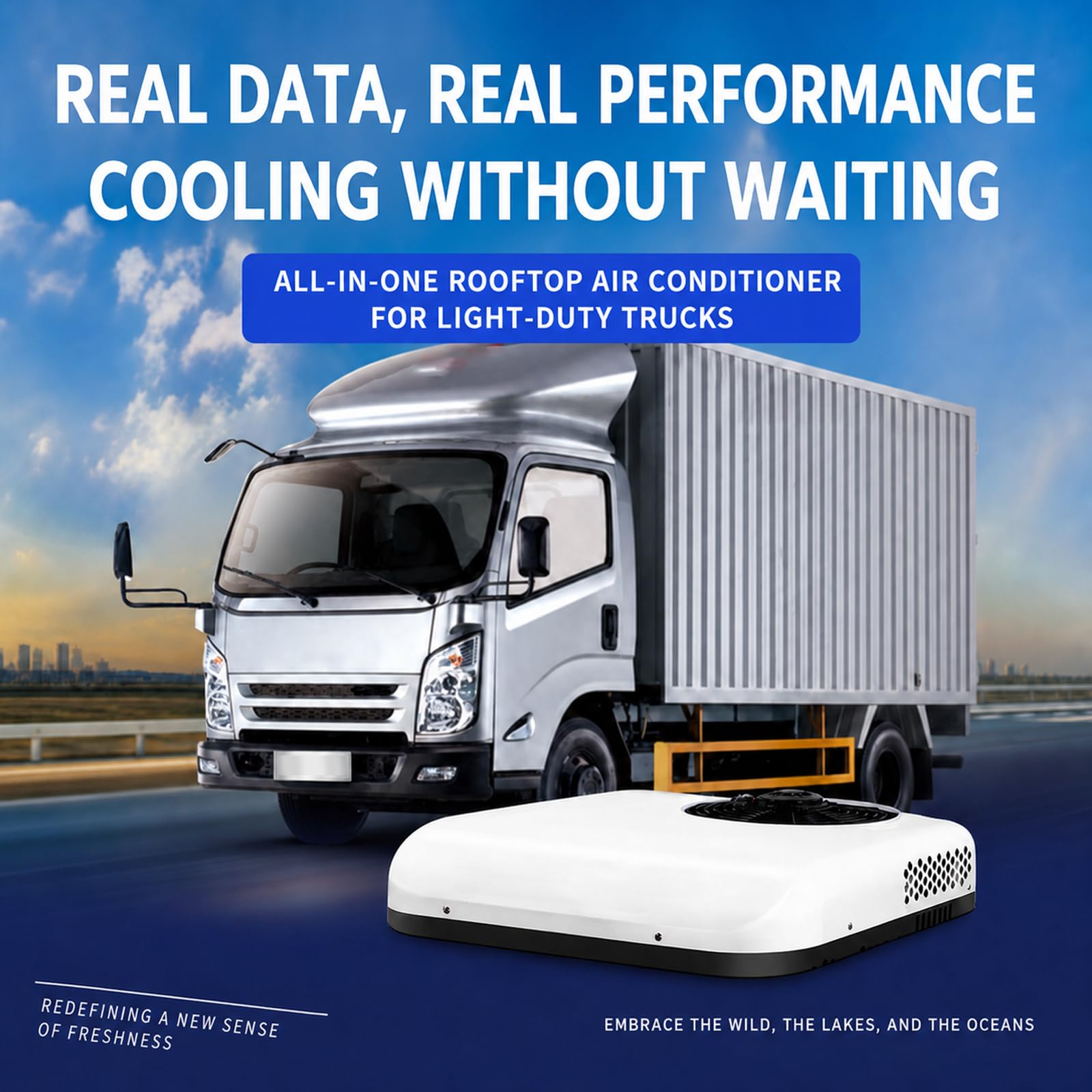 12v/24v Rv Klimaanlage Slim Fit Dach Ac Einheit Leise, Energiesparender, BüRstenloser Inverter-Motor & Leiser Betrieb, FüR Wohnmobil, Wohnwagen Red24V-Heat&Cool