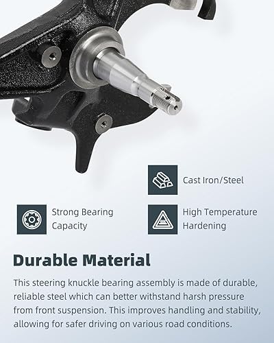 Miniatura 4 de SCITOO Manguito de dirección delantera de 2 pulgadas para el lado del conductor y del pasajero para Chevrolet S10 1988-2004, para Chevrolet S10