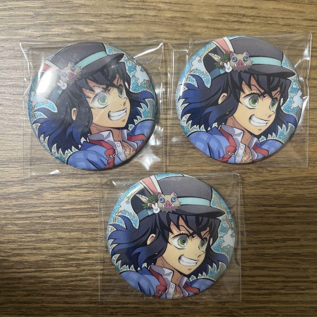 鬼滅の刃 伊之助 AGF2023 卯年 グリッター缶バッジ 20個 Amazon.co.jp: 嘴平伊之助 卯年 グリッター 缶バッジ AGF2023 鬼