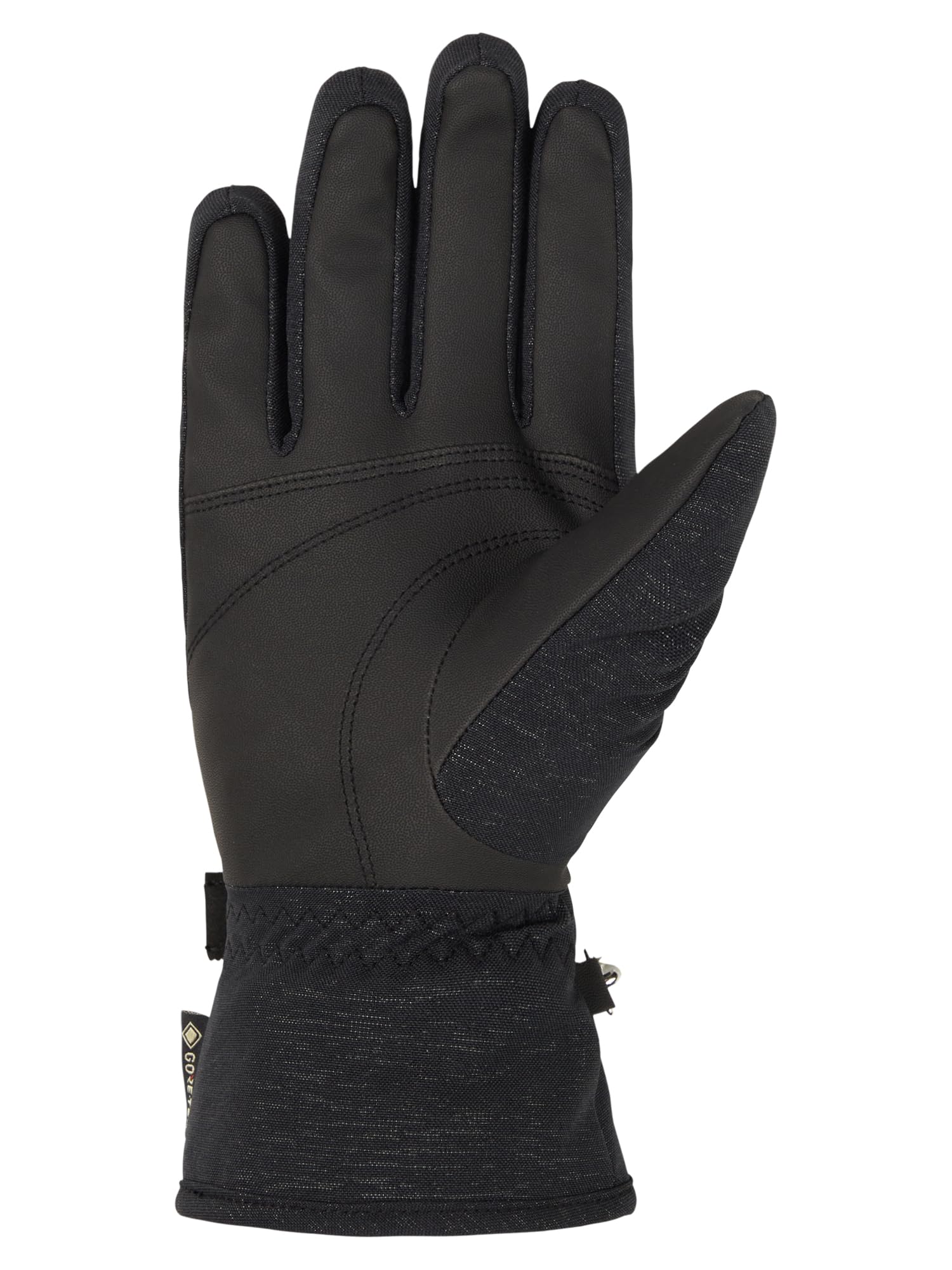 Ziener Damskie rękawice narciarskie KLAIRE/do sportów zimowych | Gore-Tex, bardzo ciepłe, czarny tusz spark, 7,5