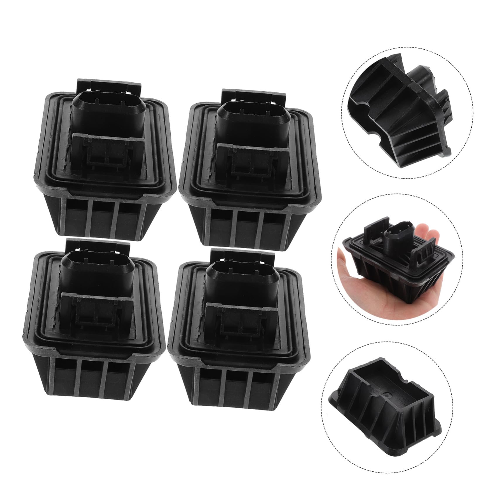 in Gomma per Martinetti Auto 4 Pezzi Base Antiscivolo per Sollevamento Auto e Furgoni Accessori per Manutenzione Automobilistica Gomma Resistente