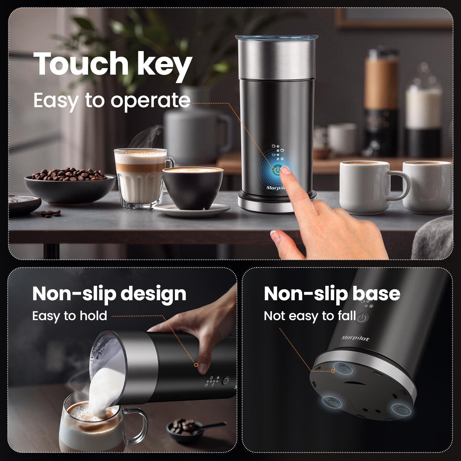 Mousseur à lait électrique rechargeable par USB - Mousseur à lait