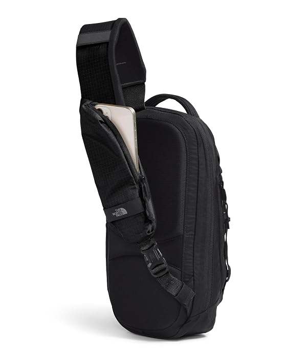 THE NORTH FACE Borealis Sling Bag | Crossbody Bag with Water Repellent Finish, Adjustable Strap, Multiple Compartments, TNF Black/TNF White-NPF, One Size by THE NORTH FACE - Image 2