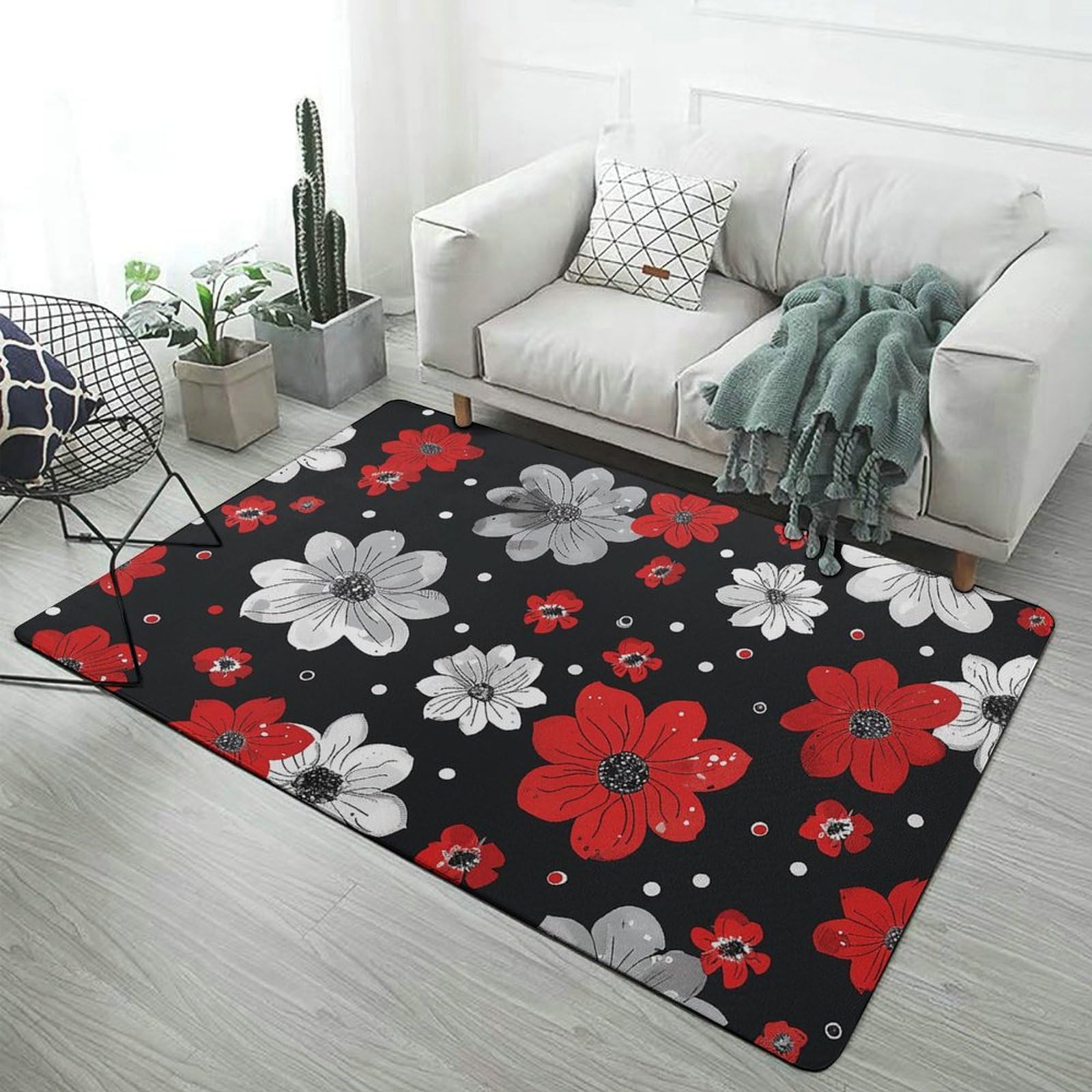 Tapis de sol absorbant rétro 101x152cm antidérapant et lavable