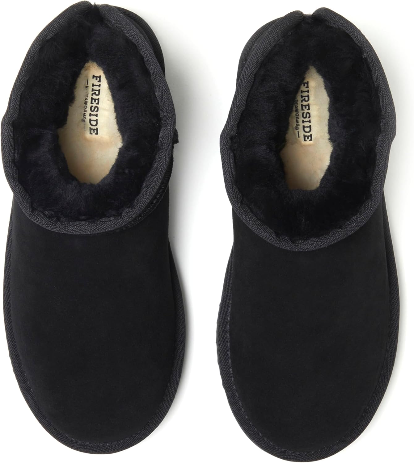 Fireside by Dearfoams womens Riverland Genuine Shearling Fur Lined Mini Ankle Boot With Platform Slipper - Image 8