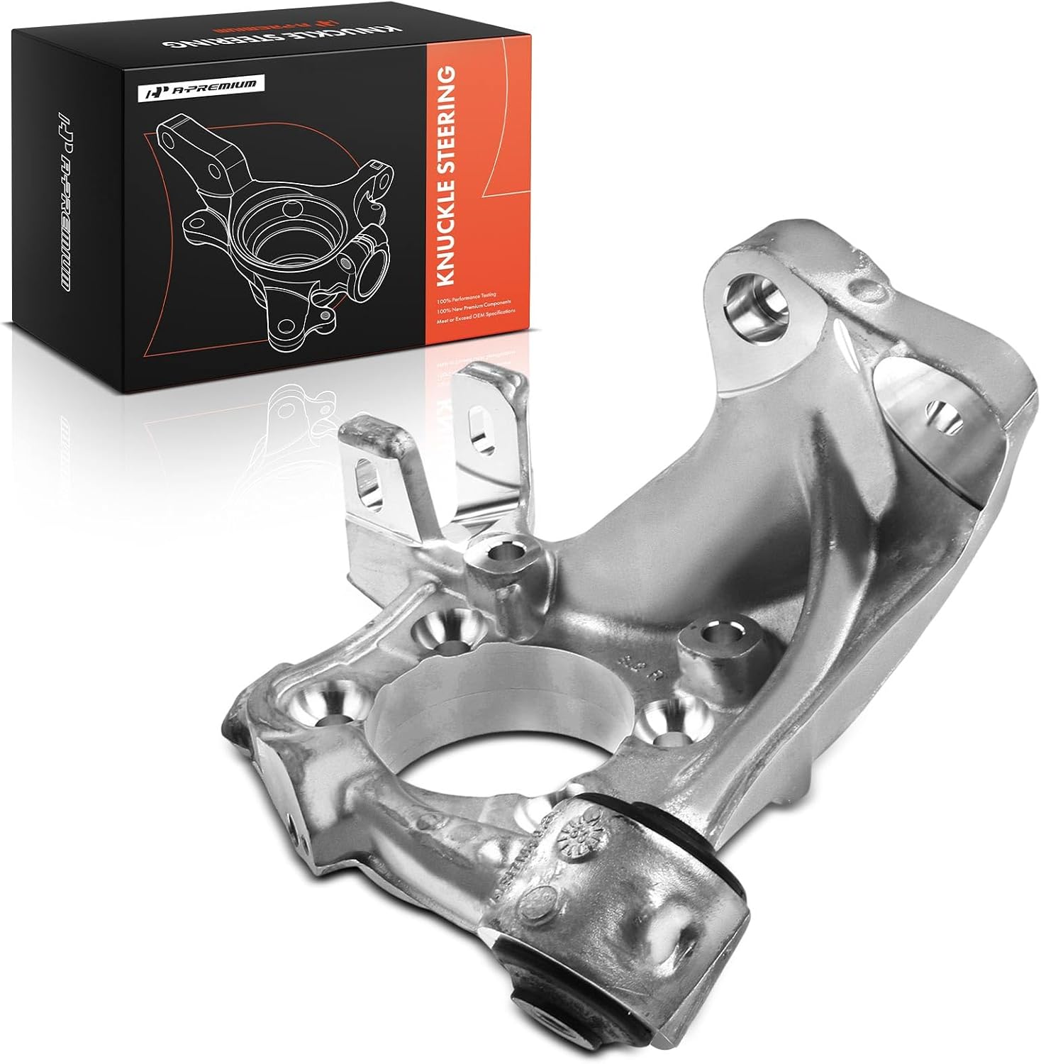 A-Premium Rear Right Suspension Steering Knuckle Compatible with Audi A6 2007-2011, 3.2L, Passenger Side