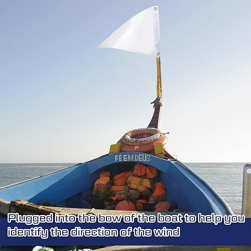 Miniatura 2 de Oudain Banderines de nailon en blanco, 12 x 18 pulgadas, banderines para exteriores