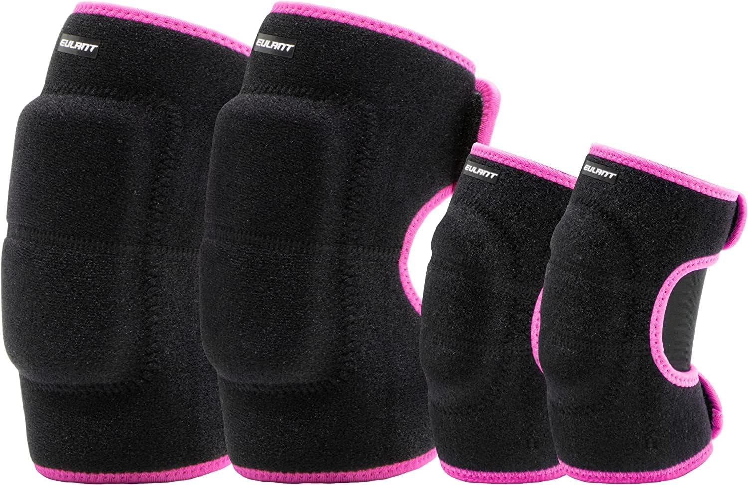 Adjustable Soft Elbow and Knee Pads for Kids, Child Protective Pad Sets for Bicycle, Roller Skating, Basketball, Football, Volleyball, Dancing, Kneeling