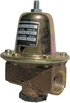 Bell & Gossett Water Pressure Reducing Valve, Standard Valve Type, Brass, 3/4" Pipe Size - B7-12