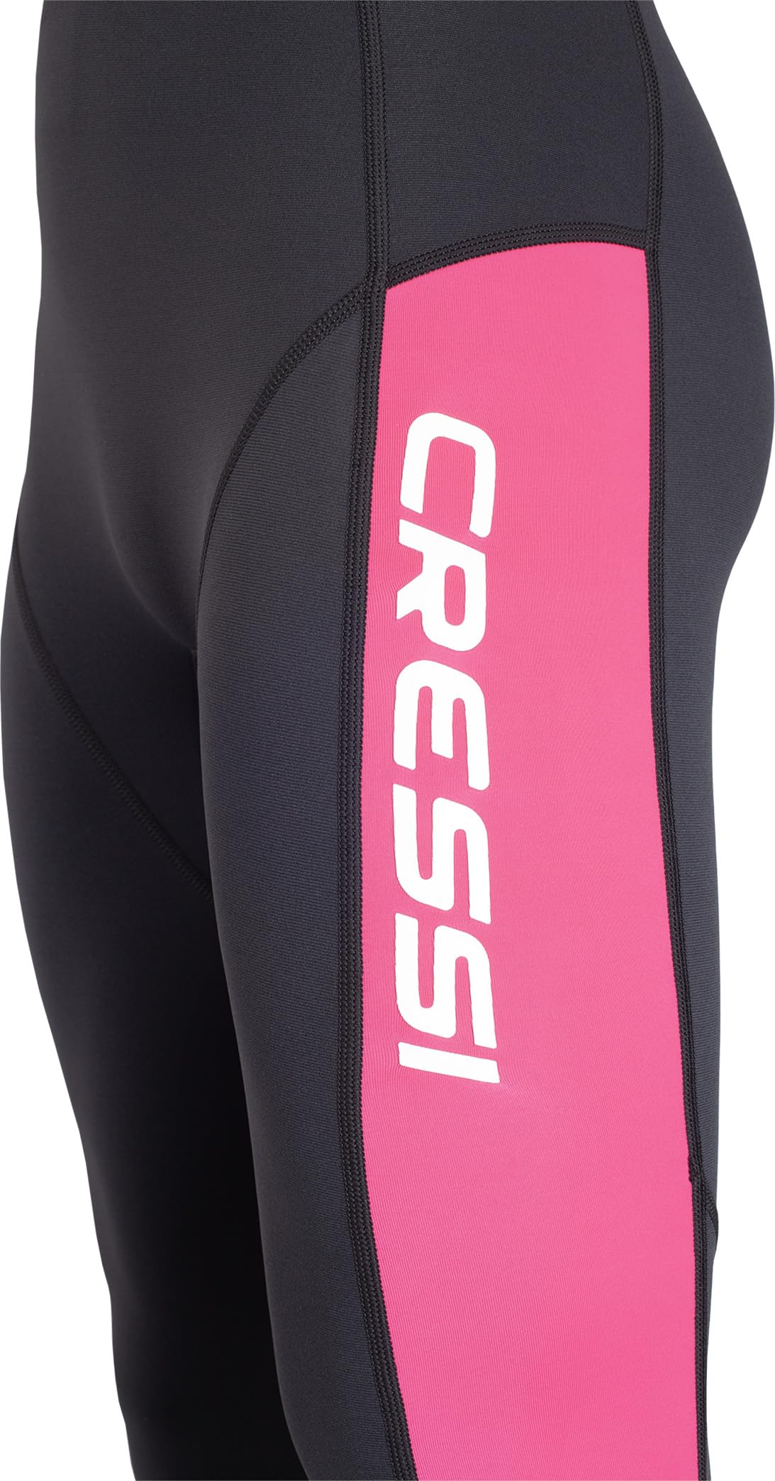 CRESSI Wahoo Lady Monopiece kombinezon czarny/różowy 2 mm XS/1 - damski jednoczęściowy kombinezon z miękkiego neoprenu 1,5/2 mm i elastanu idealny do różnych aktywności wodnych, czarny/różowy, XS/1