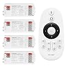 LIGHTEU®, Milight Miboxer 2 in 1 LED Controller (2.4GHz) single color and dual white LED strip controller DC12V/24V, PWM high/low Frequency, Support Push dim, 4x E2-RF + FUT007