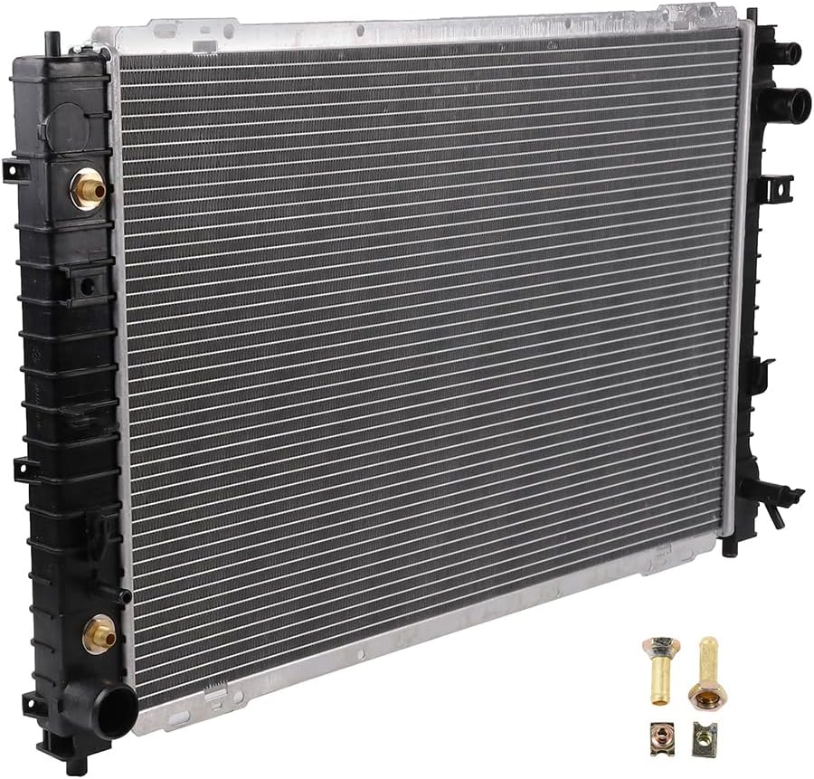 Aluminum Radiator Compatible with 2001-2007 for Ford Escape 3.0L 2001-2006 for Mazda Tribute 3.0L 2005-2007 for Mercury Mariner 3.0L Engine Radiator replace 2307 6L8Z8005LA AJ0315200A
