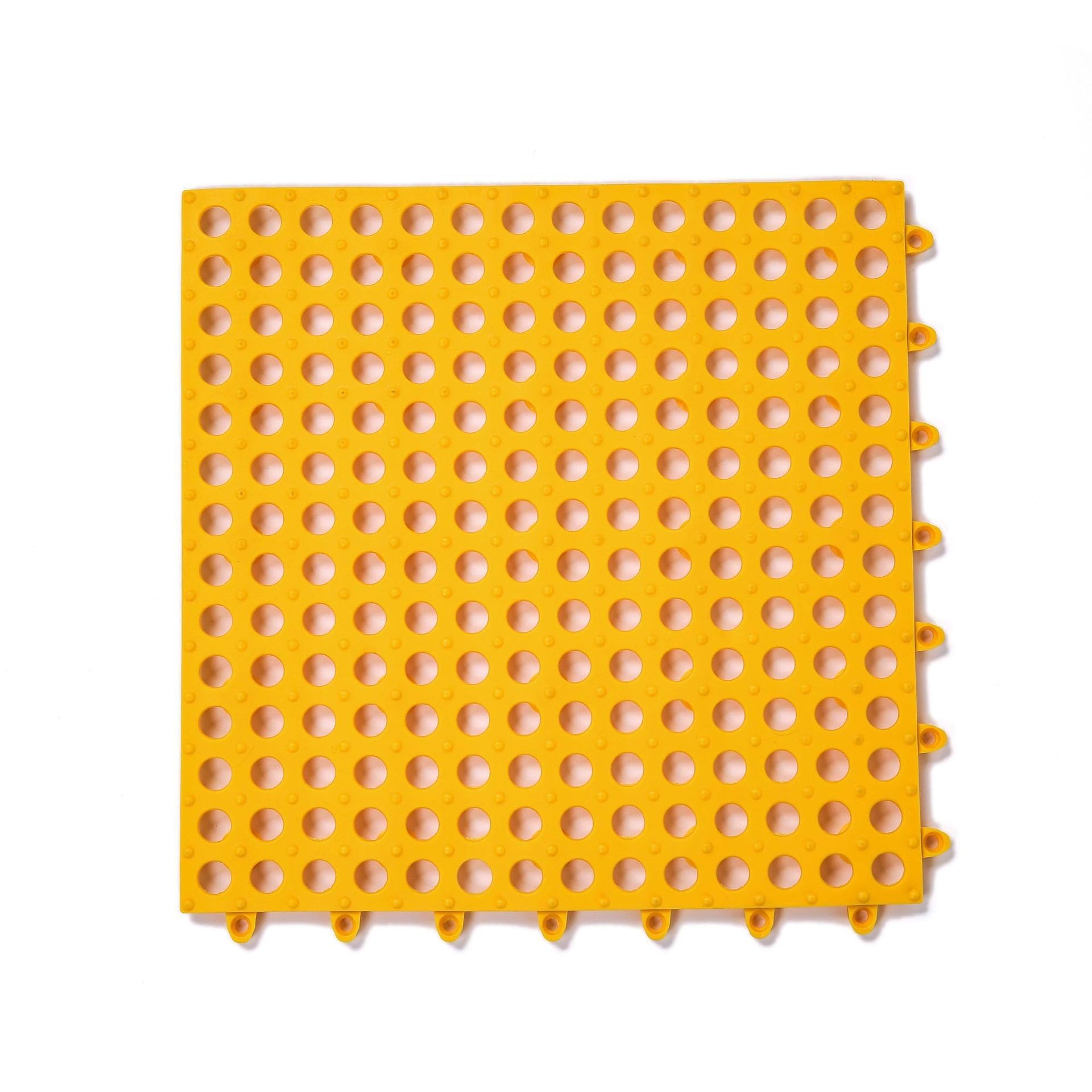 Alfombra De Ducha Antideslizante Baldosas De Bañera Impermeables Entrelazadas con Orificios De Drenaje Alfombras De Suelo Personalizables For Baño Piscina Cocina Gimnasio(Yellow,170g)