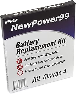 NP99sp NewPower99 Battery Replacement Kit for JBL Charge 4 Speaker with Tools, Video Instructions, Long Life Battery