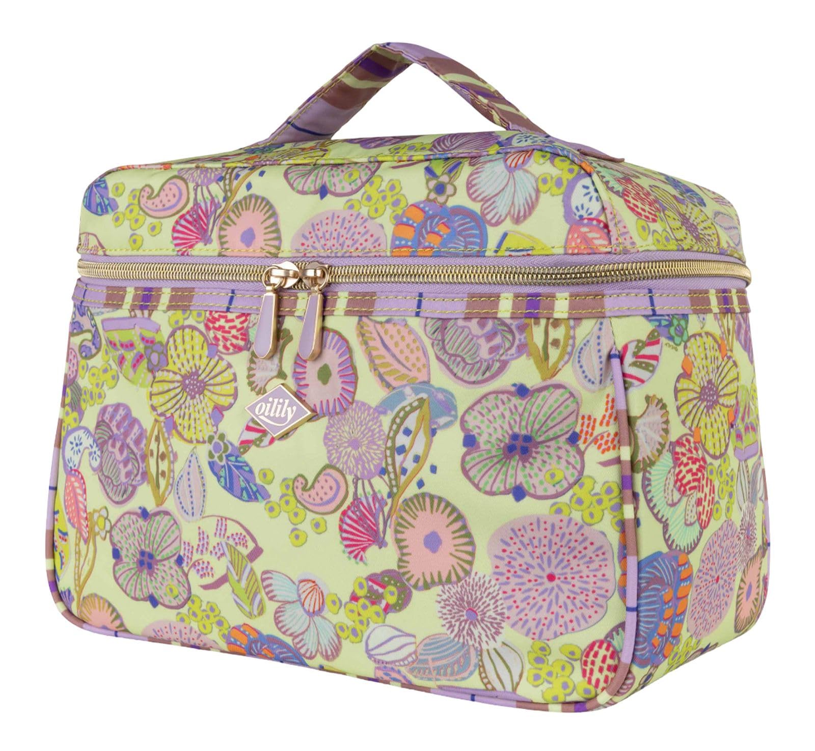 Oilily borsa trucco Cocos Beauty Case Sunny Lime verde chiaro