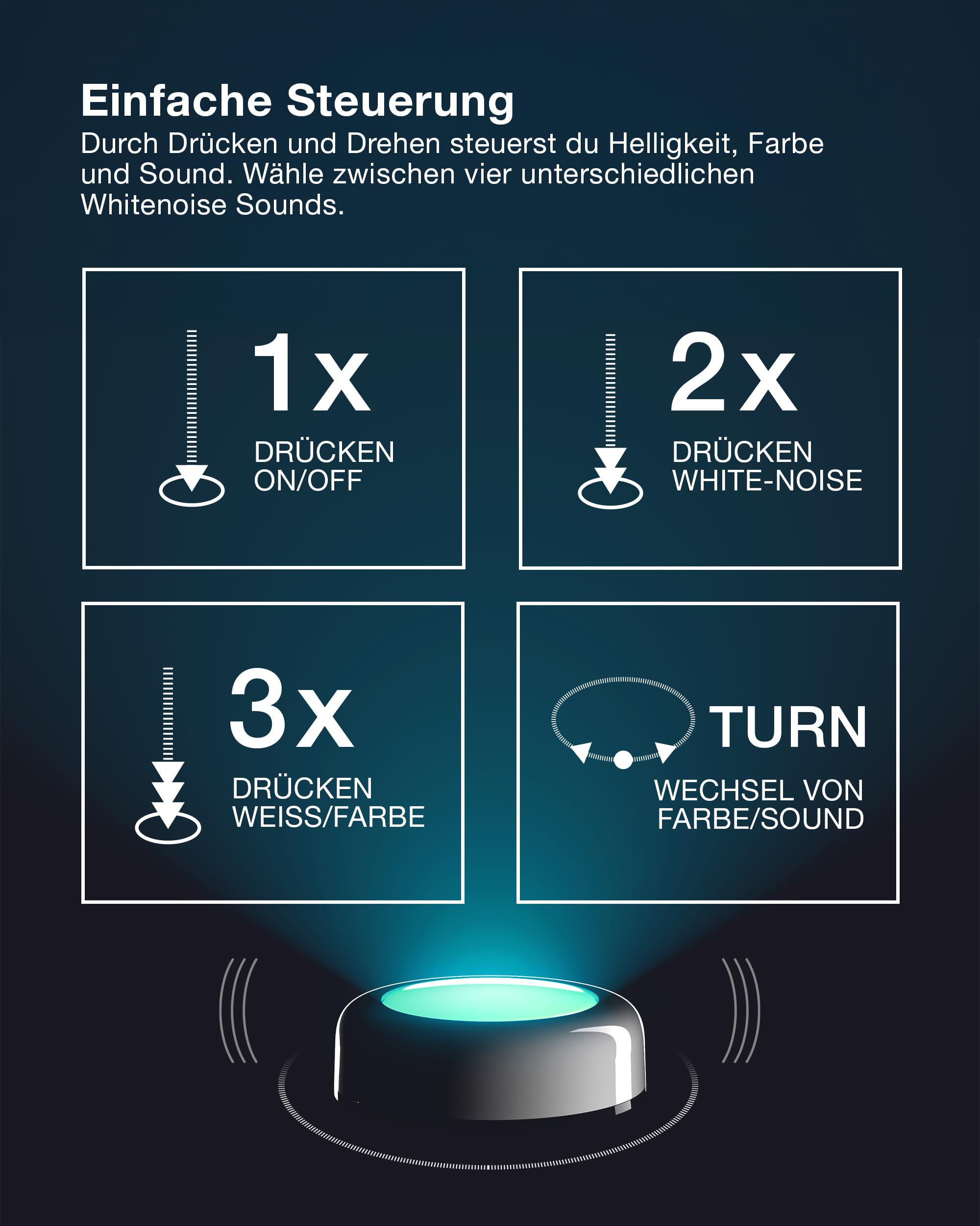 Osram SMART+ DOT-IT TWIST & SHAKE smartes Nachtlicht 16 Mio RGB Farben magnetisch 6er Set