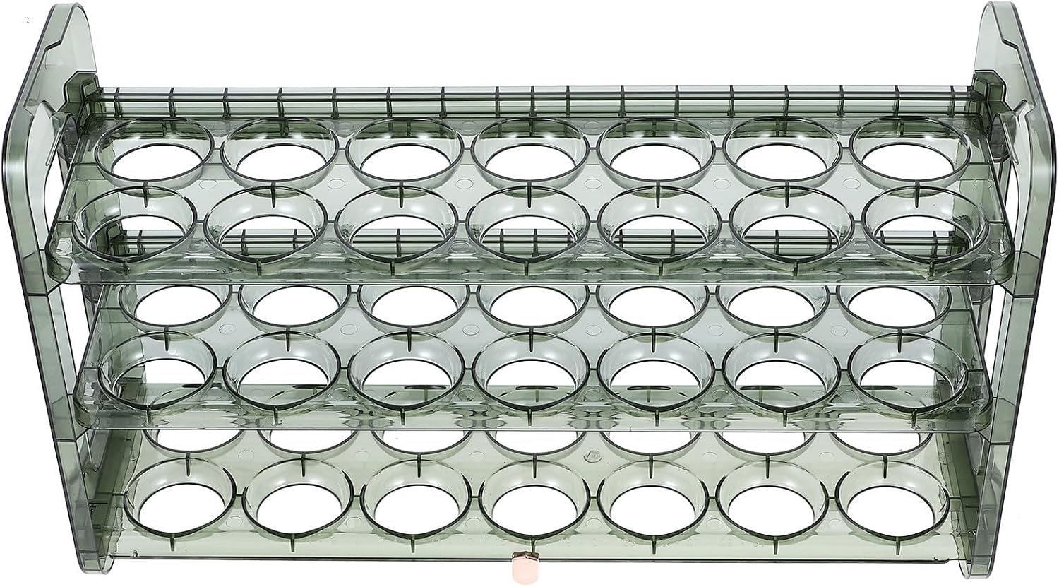 COHEALI Large Capacity Plastic Egg Container with Multi-grid Design and Egg Storage Function for Refrigerator with Delicate Shape and Easy Access for Kitchen Organization