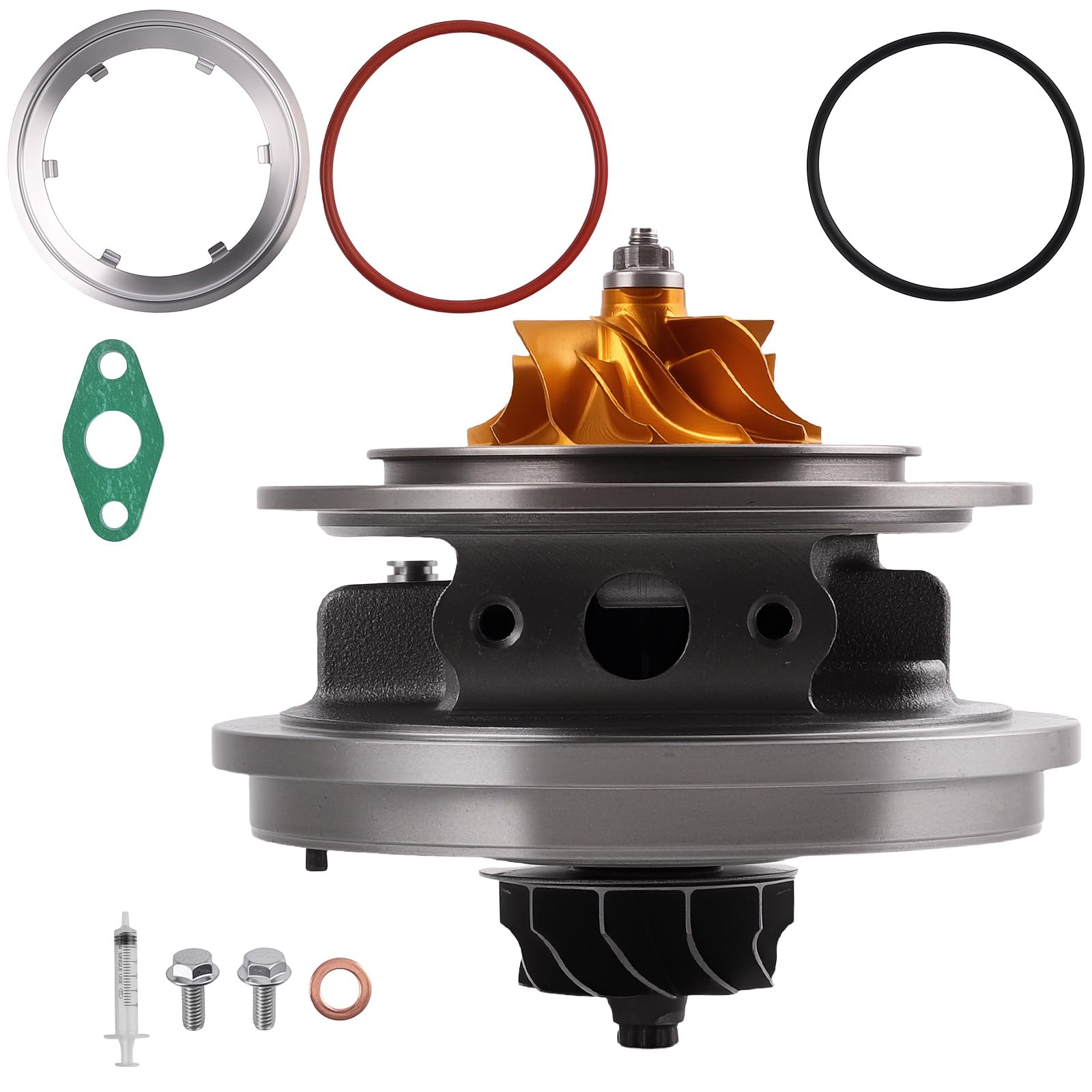 maXpeedingrods Zestaw turbosprężarek turbosprężarki turbo kartridż do BMW 120d 220d 320d 520d X1 X3 2.0d 49135-09610 49335-00584 N47