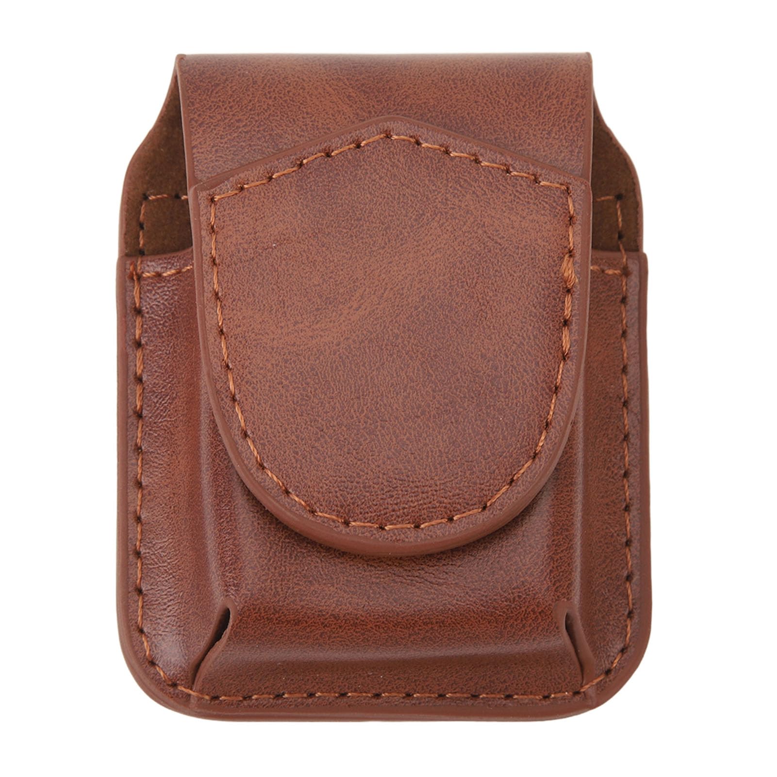 gernie Lighter Pouch, PU Leather Lighter Pouch with Pocket Belt Loop, Versatile Portable Tactical Cigarette Pouch Stylish Lighter Waist Case Anti Scratch Leather Lighter Case for