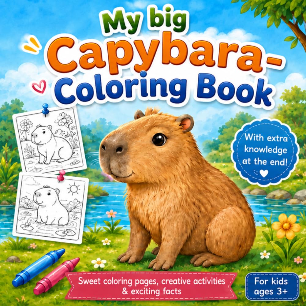 My big Capybara Coloring Book (Maria Malstern - colorful animal adventures)