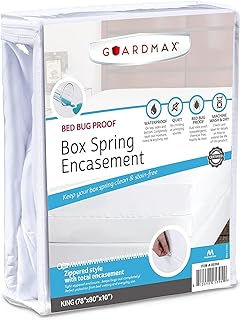 Guardmax Waterproof Zippered Box Spring Cover
