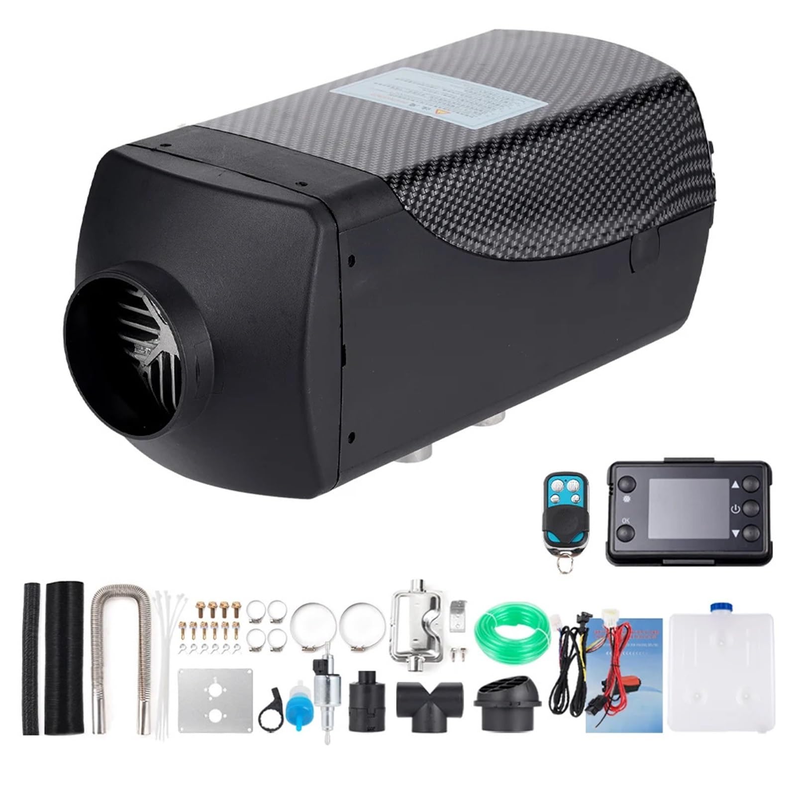 samochodowy Nagrzewnica Ogrzewacz samochodowy 12 V/24 V, 5-8 kW, nagrzewnica powietrza na olej napędowy z tłumikiem, zdalnie sterowany nagrzewnica powietrza(12V 24V)