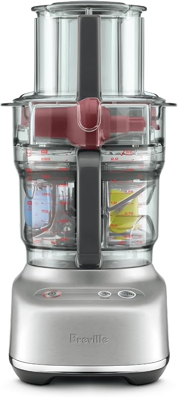 BFP638 Paradice 9 Processor and Dicer, Brushed Stainless Steel | Chop, slice, shred and dice ingredients into precise, uniform pieces with this compact food preparation kit | 9 cup capacity