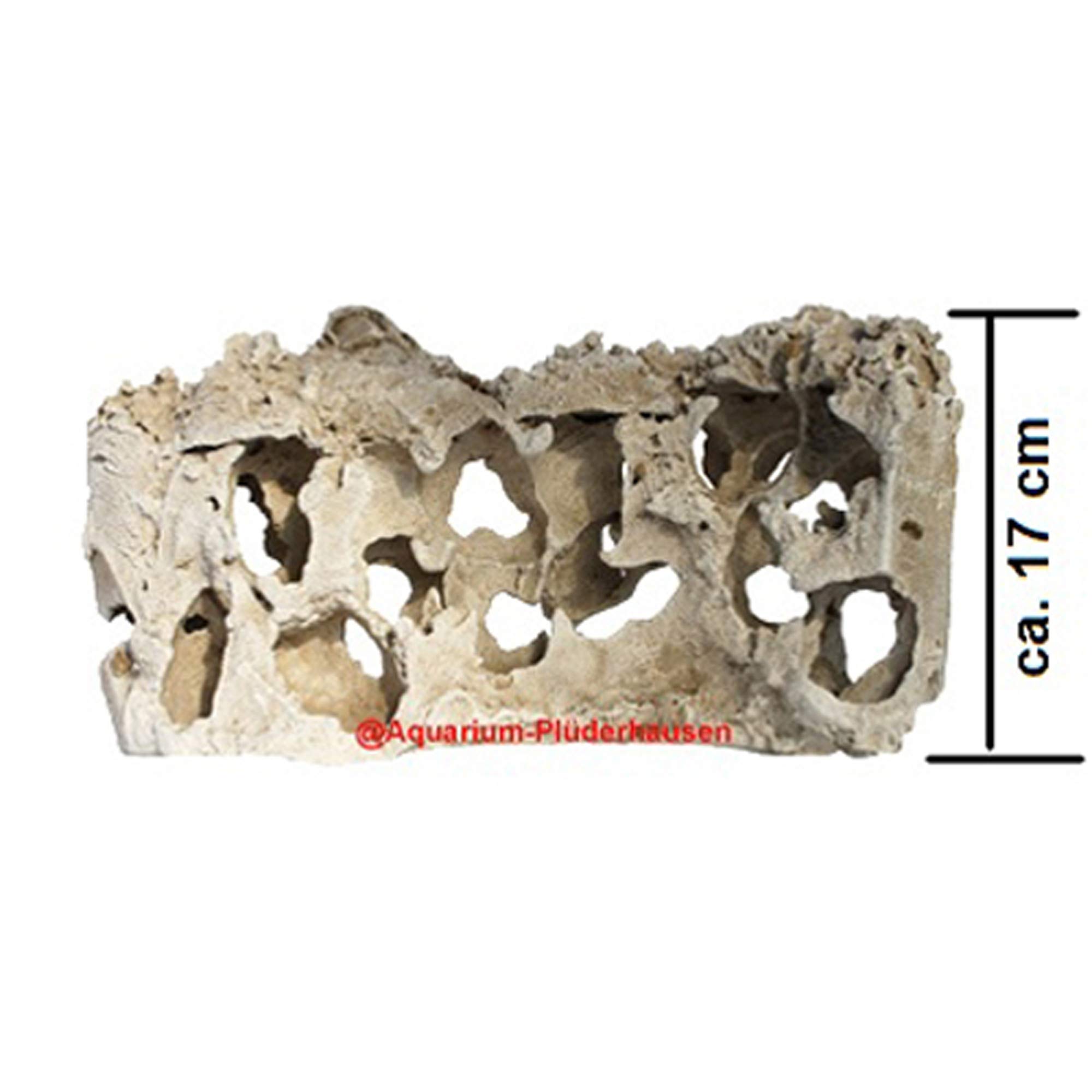 Lochgestein Aquarium Deko Felsen Malawi See S-Form 39x13x17 cm