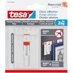 Ceramicas Adhesivas Para Pared Clavo autoadhesivo tesa sujecion hasta 2 kg uso paredes pintadas removible blister de 2 unidades