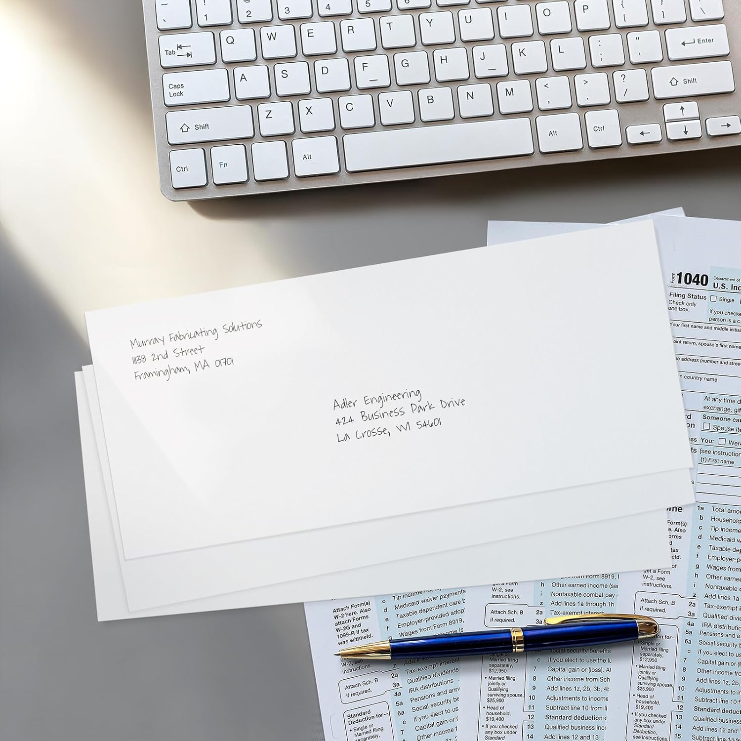 SUNEE #10 Security-Tinted Self Seal Envelopes – 500 Pack White Windowless Mailing Envelopes, 24LB Printer Friendly for Business, Home & Office Use (4-1/8 x 9-1/2") - Image 6