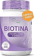 VitaminPure - Biotina Capelli con Cheratina, Zinco e Selenio, 400 Micro Compresse con Vitamina B7 - Integratori per Capelli Donna e Uomo - Fornitura Oltre 13 Mesi