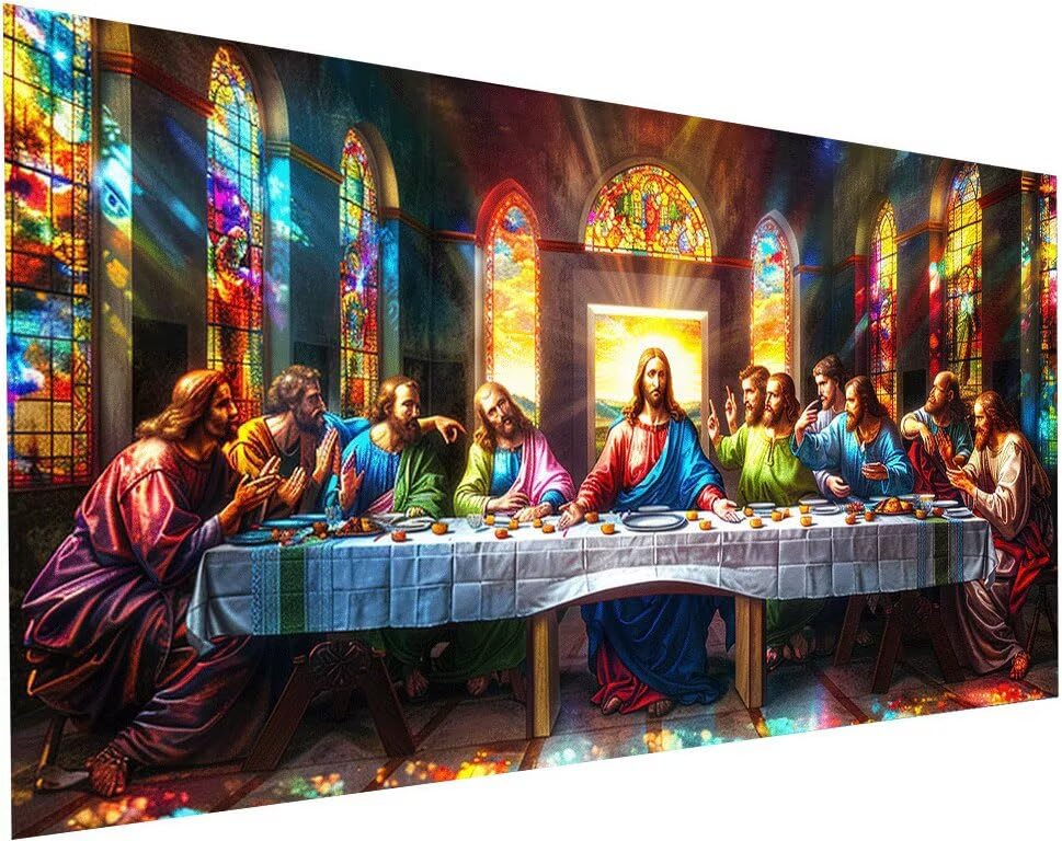Diamond Painting Homme et Adulte La Cène DIY 70x140 cm