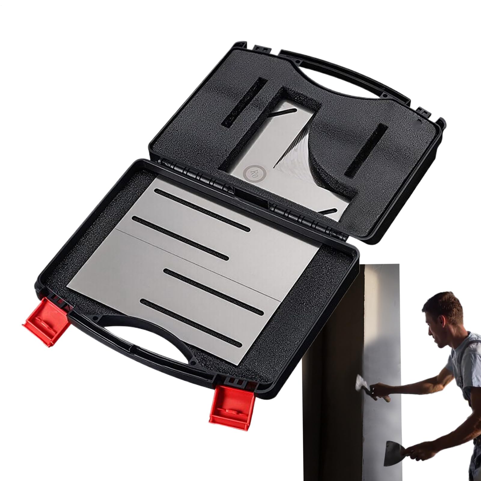 Rasqueta Para Pintura Herramienta para Eliminar Pintura | Removedor De Revestimientos Con Almacenamiento Diseno Plano Para Reformas Pared Suelo Ventana Muebles Eliminar Papel Pintura