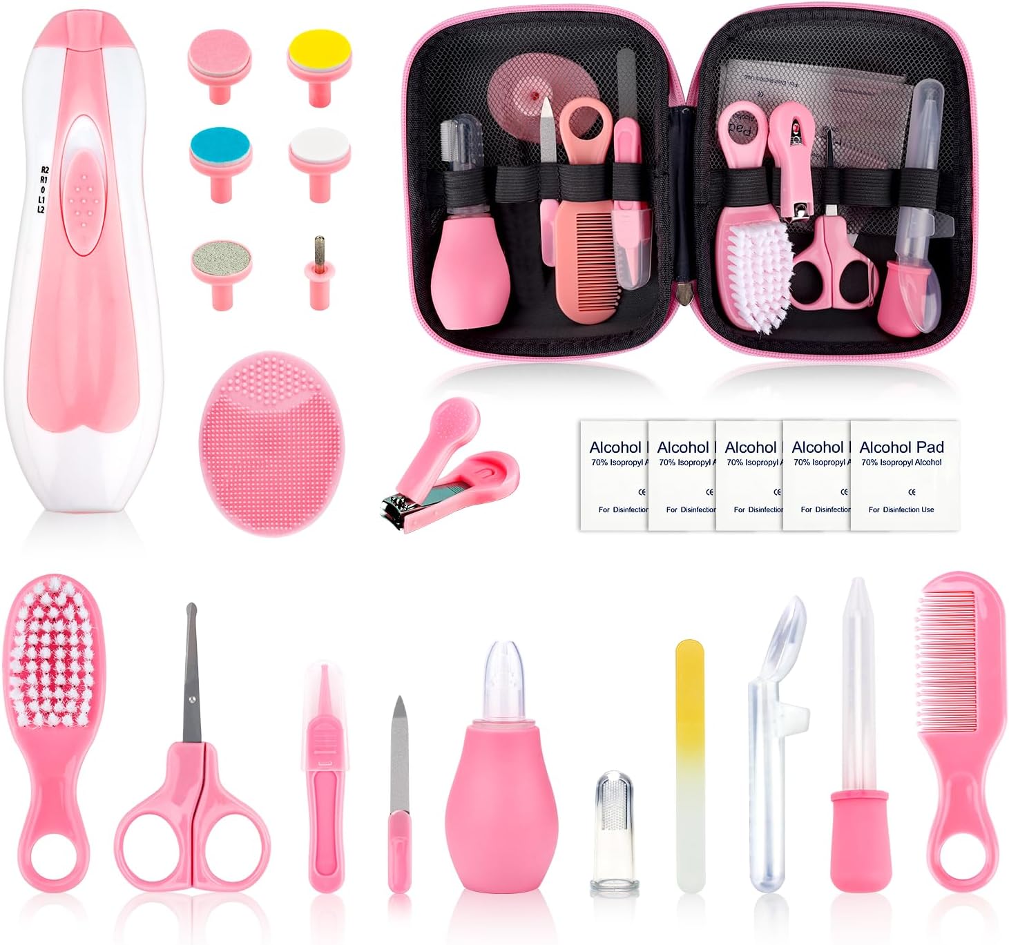 Baby Grooming Kit - 26 in 1 Nursery Essentials Baby Registry Shower ...