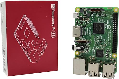 Vista 2 de DIGISHUO Raspberry Pi 3 Modelo B Board 1G Ram 400MHz LAN inalámbrica y Bluetooth 3B+ Versión (Raspberry Pi 3B módulo)