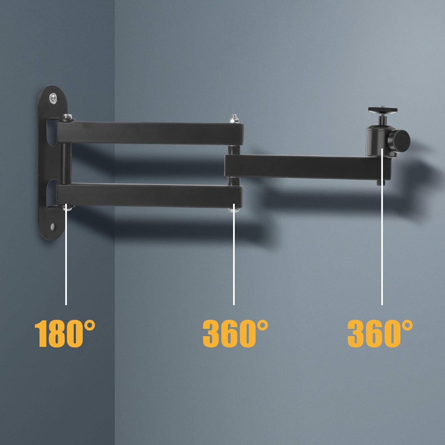 Projector Mount Stand Mini Projector Wall Mount/Projector Hanger/Camera Housing Mounting Bracket - for CCTV/Camera/Projector/Webcam - with Rotation 360° Black Projector Ceiling Mount ( Color : B , Siz