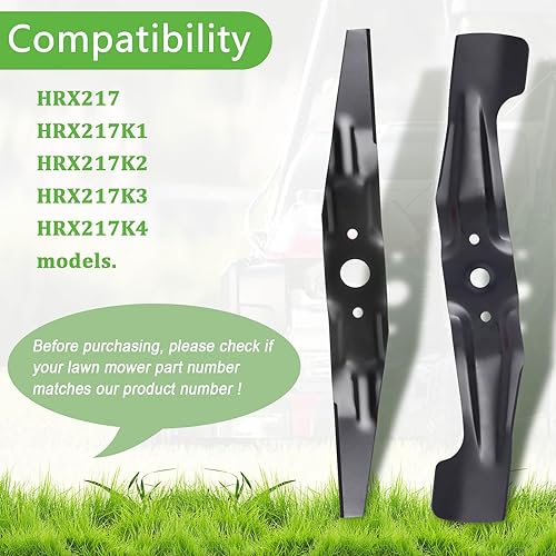 Miniatura 2 de 72531-VH7-000 y 72511-VH7-000 Juego de cuchillas para cortacésped HRX217, HRX217K1, HRX217K2, HRX217K3, HRX217K4 Juego de cuchillas MicroCut de 21