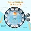 Incubadora de 18 huevos con volteo automático y control de humedad - incubadoras para eclosión de huevos - ovoscopio, botella de agua recargable, ventilación, vista de 360° - incubadora de huevos de gallina 3