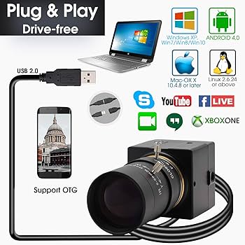 Amazon.com: SVPRO USB Webcam with Zoom Lens 5-50mm, 10X
