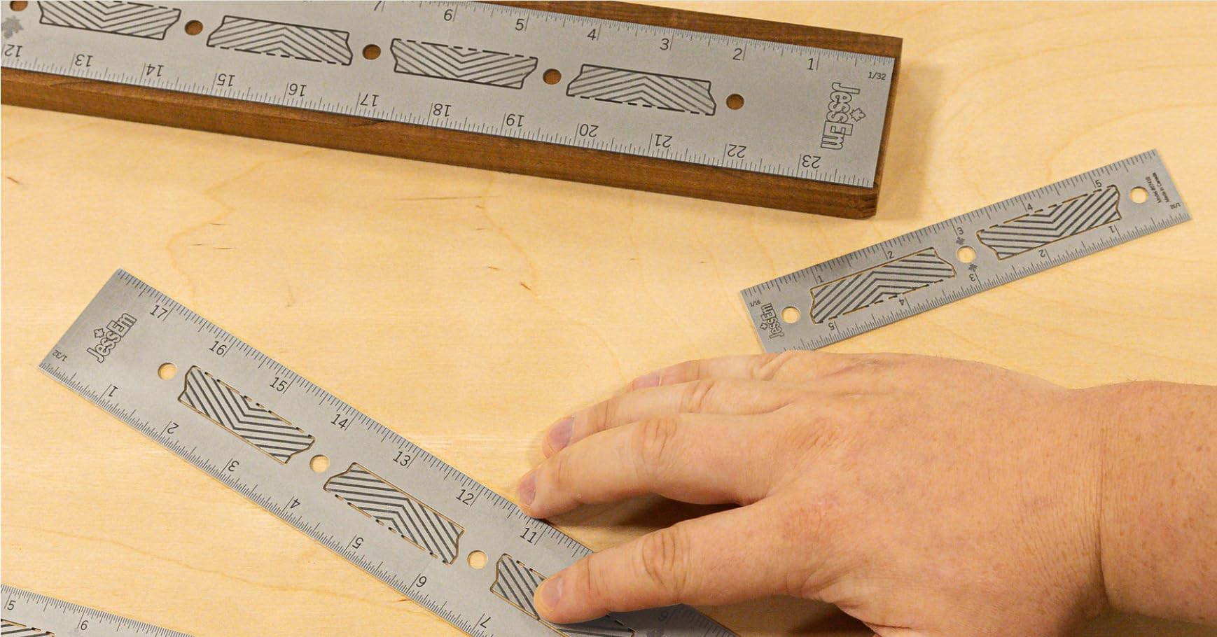 JessEm Règle de précision en acier inoxydable 150 mm