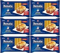 Kit com 6 Pacotes de Massa de Sêmola com Ovos para Lasanha Pré-Cozida de 200g cada - Renata