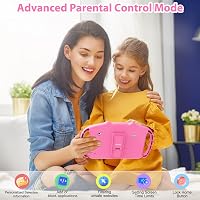 VESWWE Gyerek Tablet 7 Hüvelyk Android WiFi 32GB Dupla Kamera Szülői Felügyelet 3-14 Éveseknek Rózsaszín 3