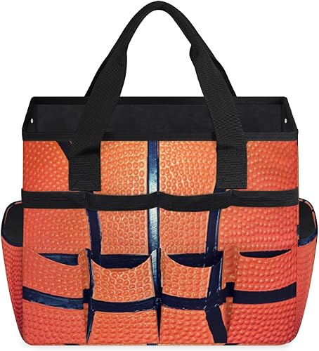 Miniatura 2 de Sport Ball Basketball Garden Tool Tote Bag for Women Men Gardening Tool Storage Bags with 10 Pockets Standable Garden Home Tool Kits Organizer for